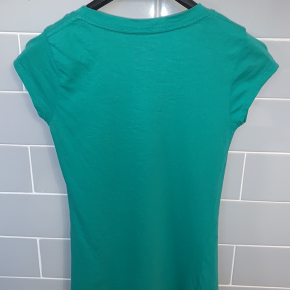 Cute Green Cap Sleeve Tee - Picture 10 of 14